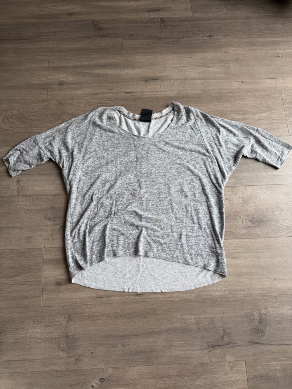 Dolan heathered gray/white tunic t-shirt - size large